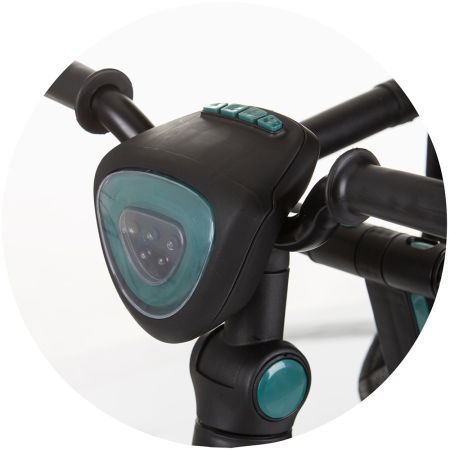 Tricicleta cu copertina si sezut reversibil Chipolino Derby teal [7]