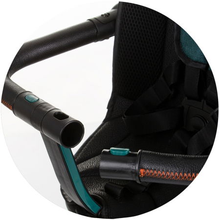 Tricicleta cu copertina si sezut reversibil Chipolino Derby teal [8]