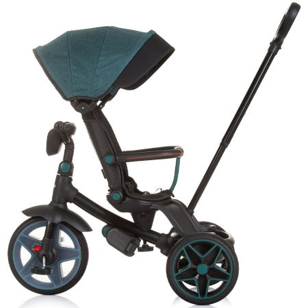 Tricicleta cu copertina si sezut reversibil Chipolino Derby teal [4]