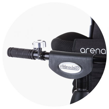 Tricicleta copii cu sezut reversibil, 1an+, negru-albastru, Chipolino Arena [6]