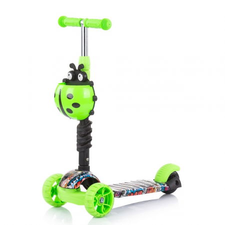 Trotineta copii 3 ani+, 3 in 1, verde lime, Chipolino Kiddy Evo [4]