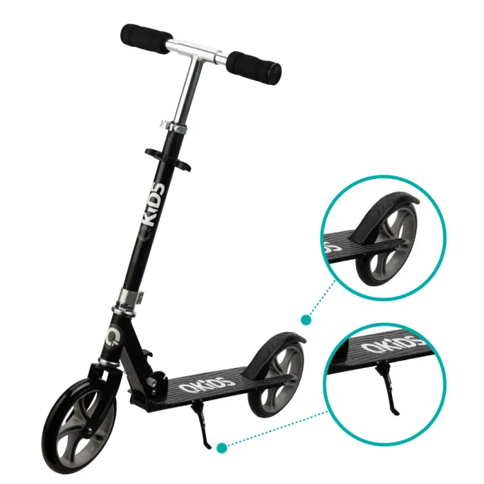 Trotineta freestyle, QKIDS, WEISS Black [2]