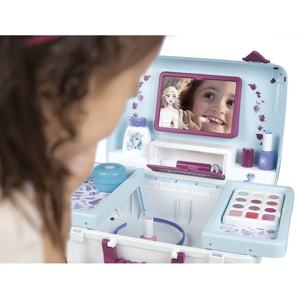 Trusa machiaj copii, cu 13 accesorii, Frozen Beauty Vanity [5]