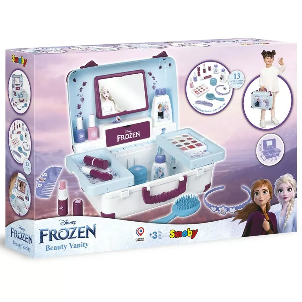 Trusa machiaj copii, cu 13 accesorii, Frozen Beauty Vanity [6]