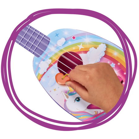 Jocuri și Jucării - Ukulele Simba My Music World Unicorn mov