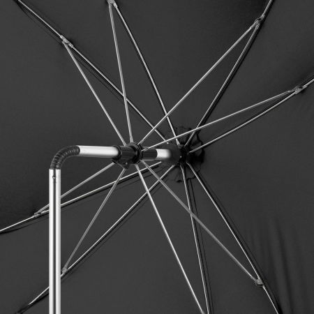 Umbreluta de soare ajustabila cu protectie solara UV 50+, pentru carucior bebelusi, neagra, Reer ShineSafe Black 84151 [3]