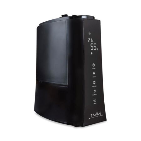Produse - Umidificator cu ionizare si difuzor arome TWIN negru, Airbi BI3221