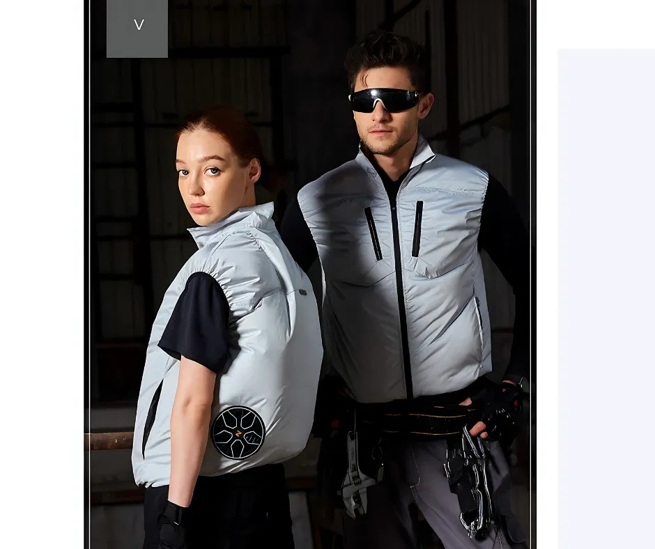 Vestă răcoroasă cu ventilație pentru muncitori, sportivi și HORECA [8]