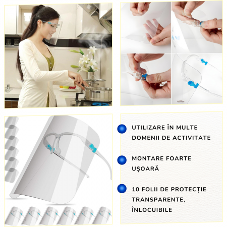 Viziera De Protectie, Pe Rama De Ochelari set 3 bucati [6]