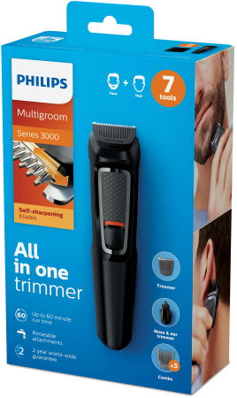 Aparate de tuns  - APARAT DE TUNS BARBA SI PARUL 7 IN 1 PHILIPS MULTIGROOM MG3720/15