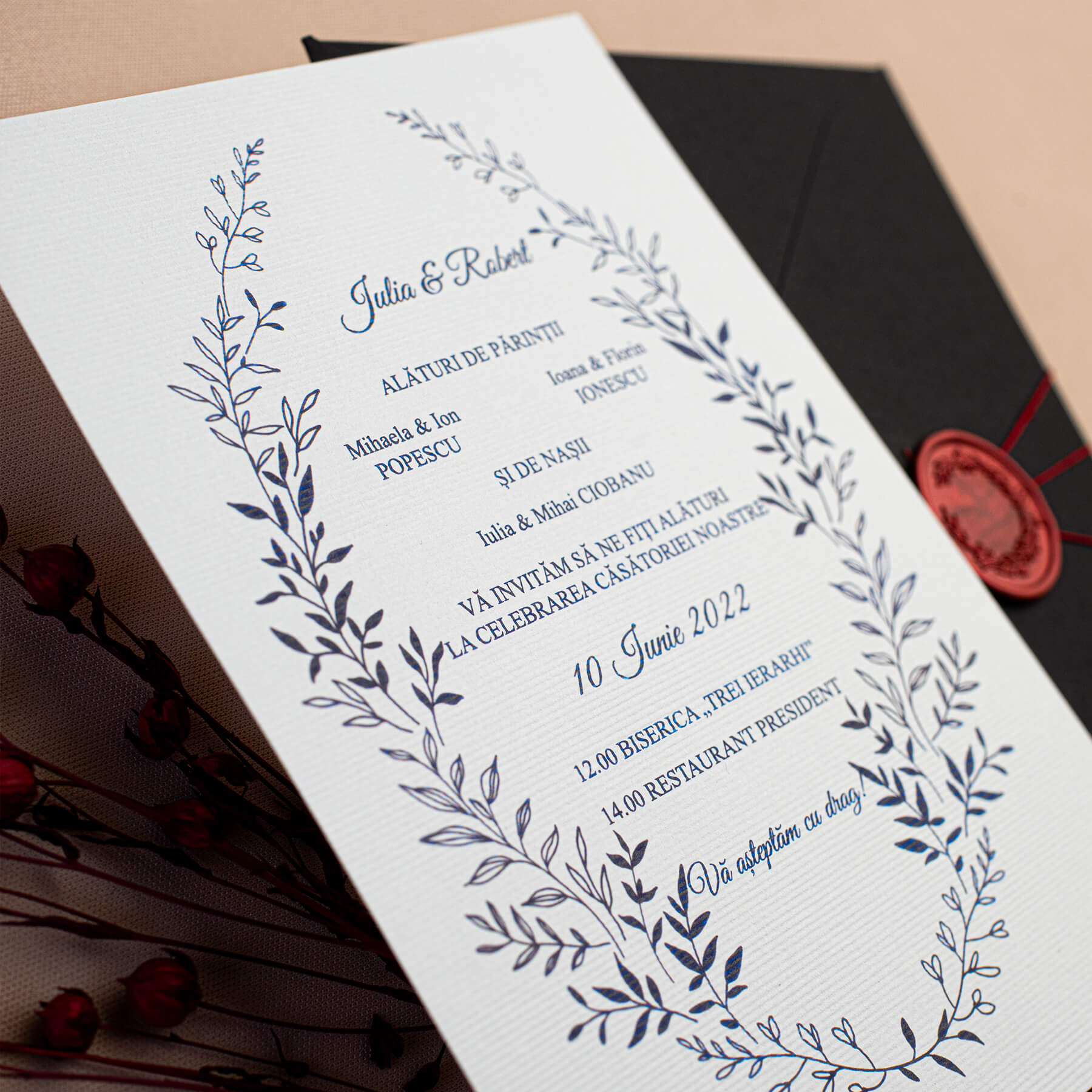 Invitatie bianco