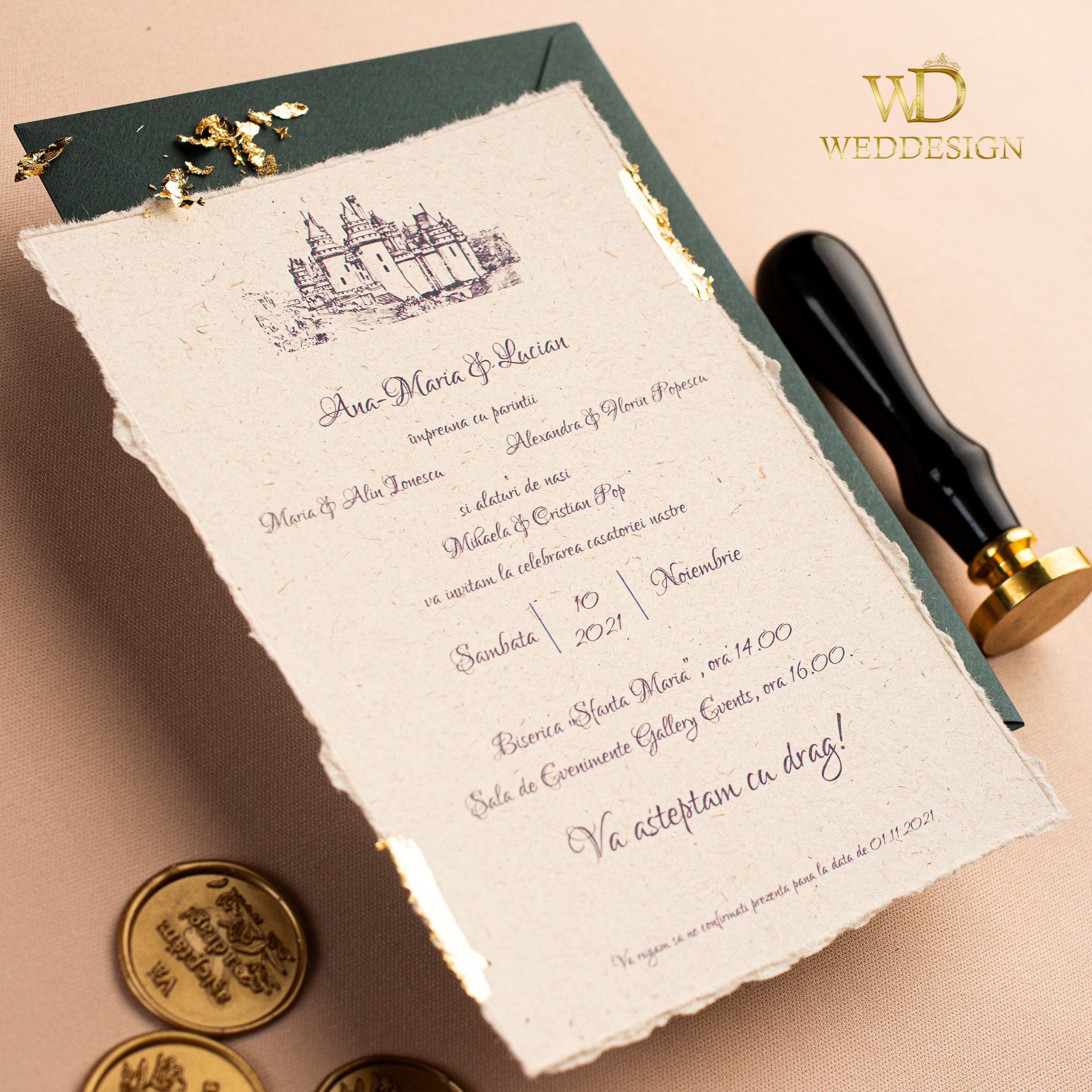 Top 5 cartoane pentru invitatii de nunta deosebite