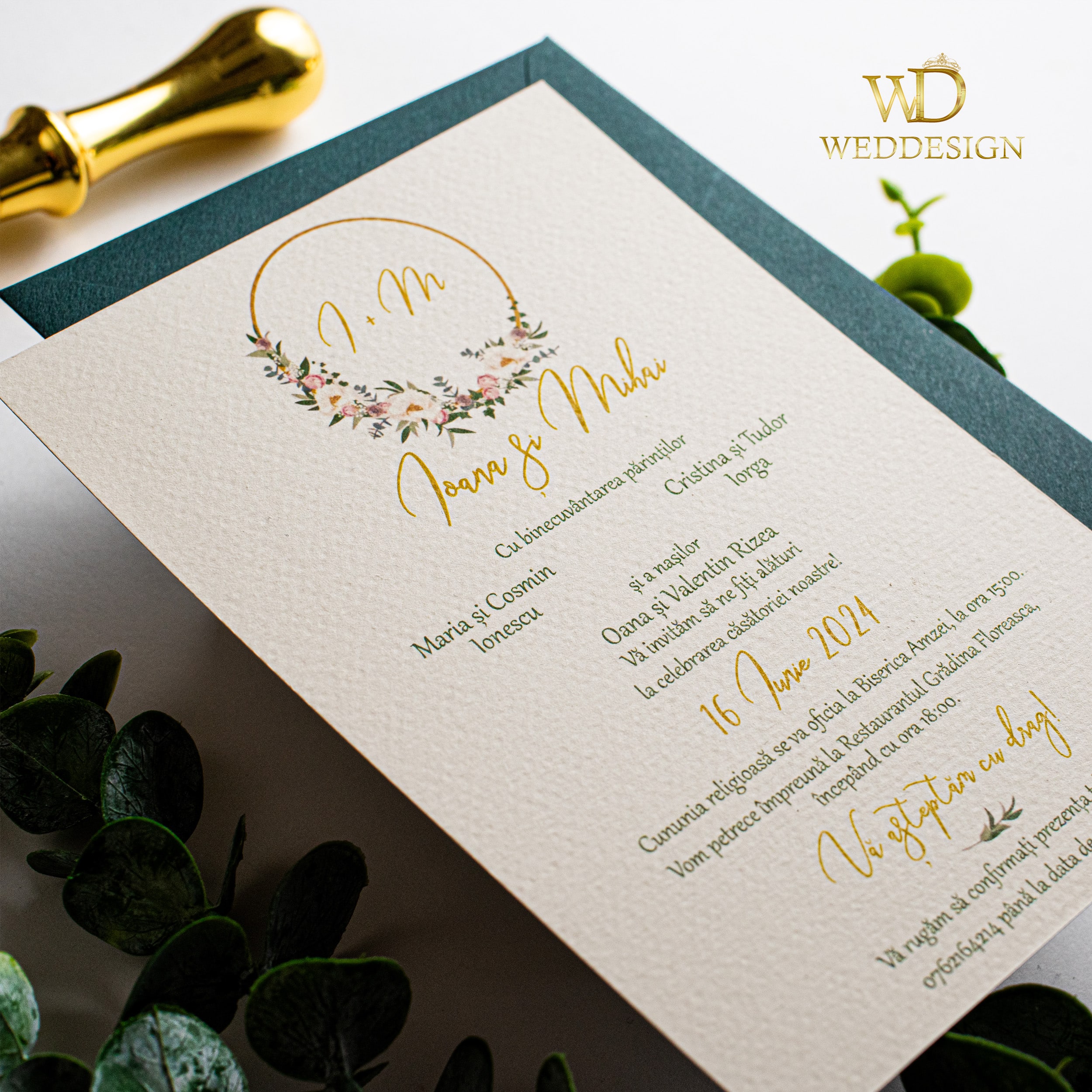 carton crem pentru invitatii 