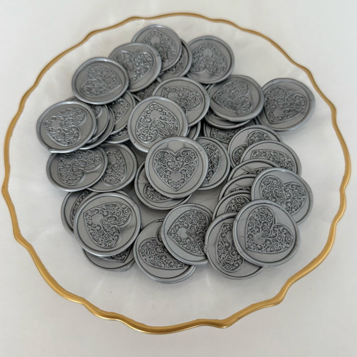 Baton de ceară argintiu, batoane de ceară argintii pentru sigilii [4]