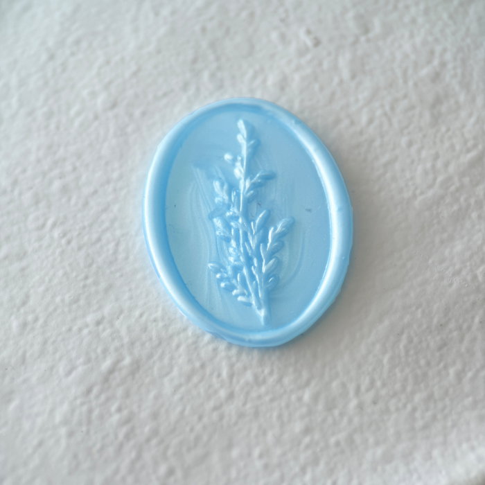 Baton de ceară baby blue sidefat pentru sigilii [3]