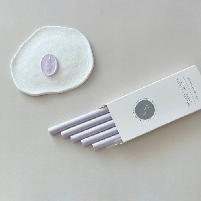 Baton de ceară mov sidefat pentru sigilii [2]