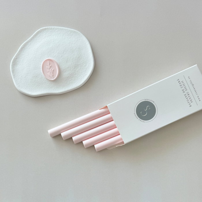 Baton de ceară roz pal pentru sigilii [2]