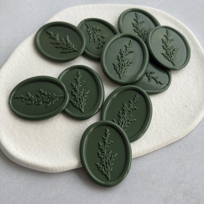 Baton de ceară verde inchis pentru sigilii [2]