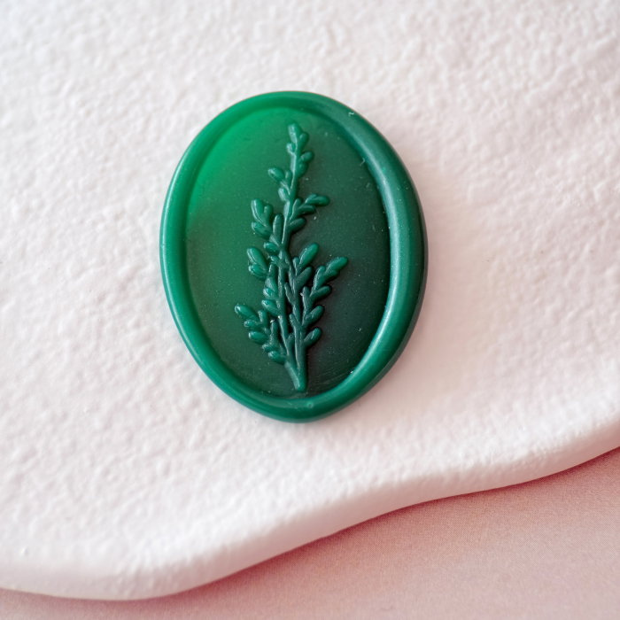 Baton de ceară verde pădure, batoane de ceară verde închis pentru sigilii [3]