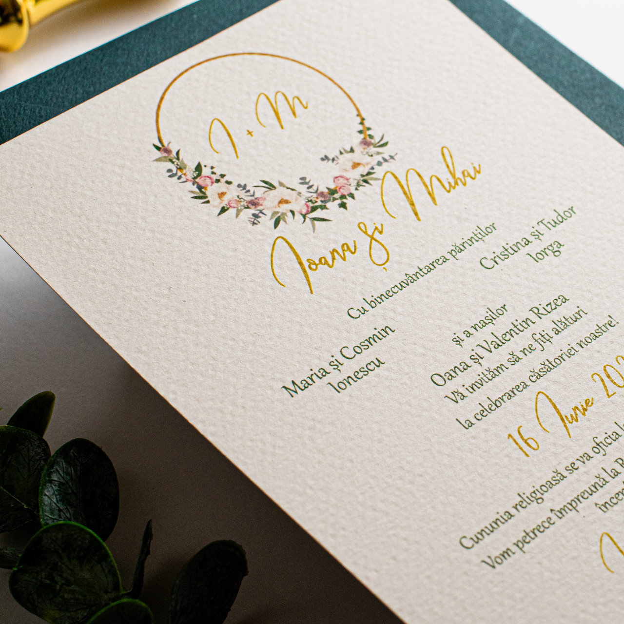 Carton crem texturat pentru invitatii de nunta [4]