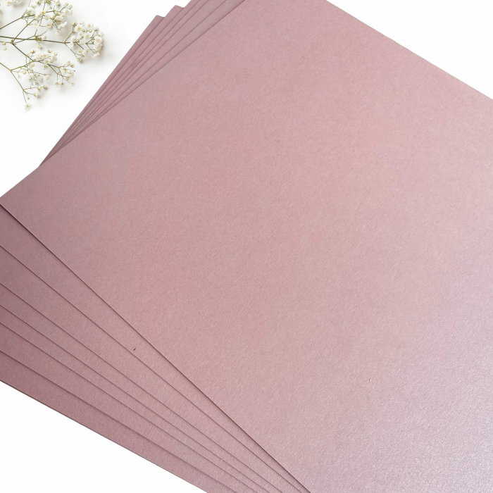 Carton roz sidefat pentru invitații sirio misty rose [2]