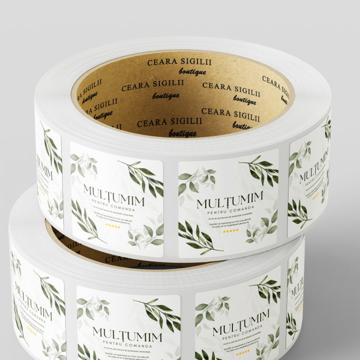 Etichete Multumim pentru comanda 6x6cm [2]