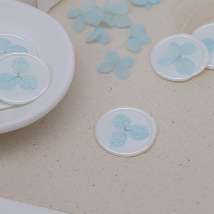 Flori de hortensie pentru sigilii ceara cu hortensie invitatii nunta [3]