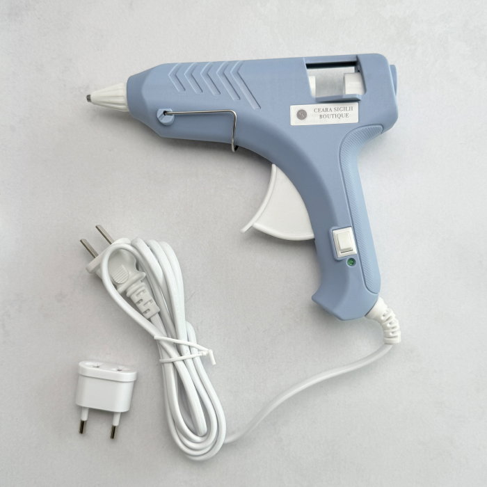 Pistol pentru topit ceară albastru, pistol sigilii temperatură joasă albastru, pistol ceară batoane albastru [2]