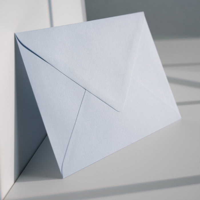 Plic B6 albastru pal 120g, plic albastru pastel premium, plic albastru deschis elegant [2]