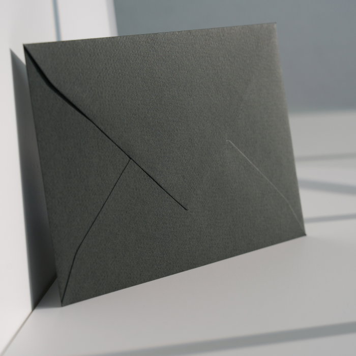 Plic B6 verde pădure texturat 140g, plic verde închis premium, plic verde elegant [2]