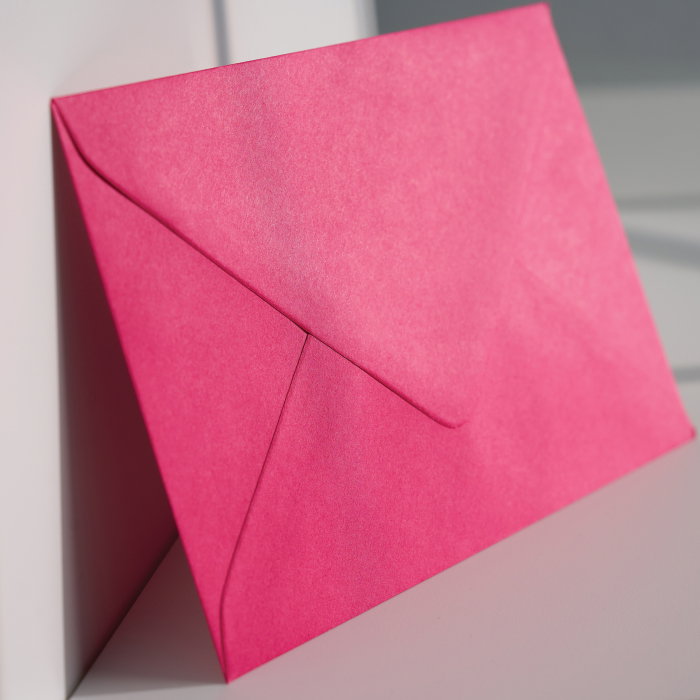 Plic C6 fucsia, plic roz intens pentru invitații, plic roz fucsia elegant [2]