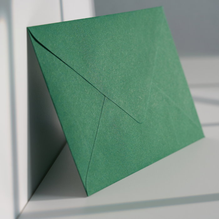 Plic C6 verde cactus texturat 120g, plic verde premium, plic texturat pentru invitații [2]