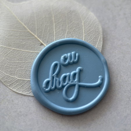 Baton de ceară albastru prăfuit, batoane de ceară bleu vintage pentru sigilii [2]