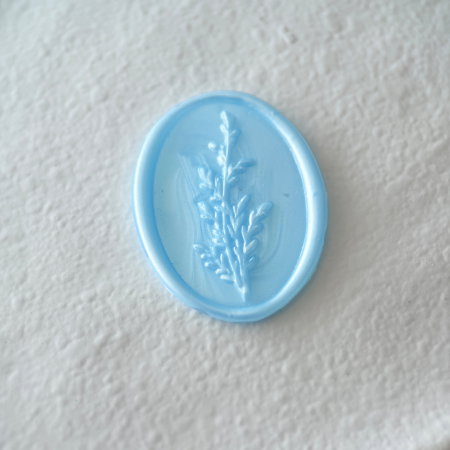 Baton de ceară baby blue sidefat pentru sigilii [2]