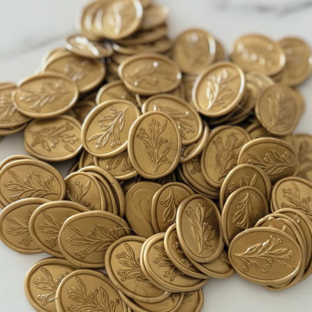 Baton de ceară bronz deschis, batoane de ceară bronz pal pentru sigilii [2]