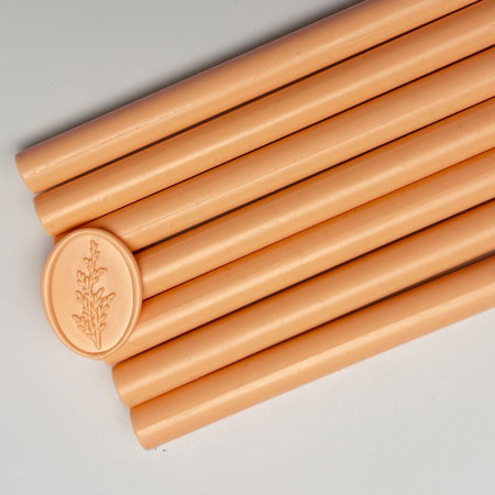Baton de ceara peach fuzz pentru sigilii invitatii 11mmx13cm