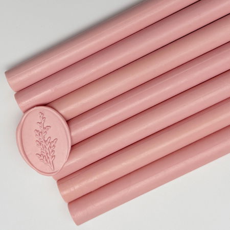 Batoane de ceara pentru sigilii - Baton de ceară roz trandafiriu, batoane de ceară roz pastel pentru sigilii