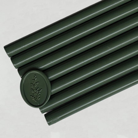 Ceara pentru sigilii - Baton de ceară verde inchis pentru sigilii
