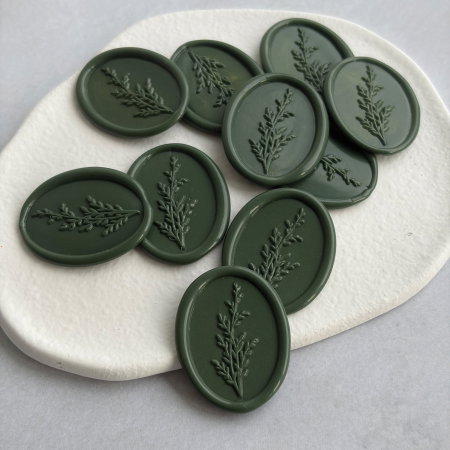 Baton de ceară verde inchis pentru sigilii [1]