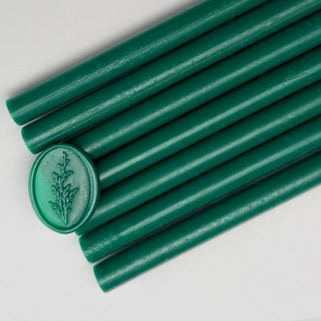 Batoane de ceara pentru sigilii - Baton de ceară verde pădure, batoane de ceară verde închis pentru sigilii