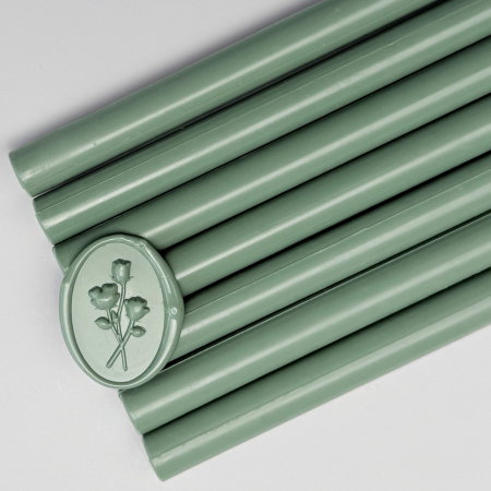 Batoane de ceara pentru sigilii - Baton de ceară verde sage, batoane de ceară verde salvie pentru sigilii