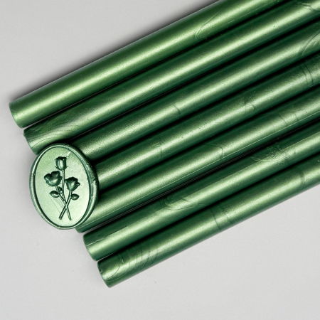 Batoane de ceara pentru sigilii - Baton de ceară verde smarald, batoane de ceară verde bijuterie pentru sigilii