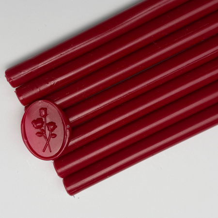 Batoane de ceara pentru sigilii - Baton de ceară vișiniu, batoane de ceară bordo pentru sigilii
