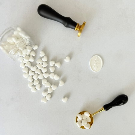 Ceara pentru sigilii - Biluțe ceară albă, granule ceară albă, ceară pentru sigilii albă