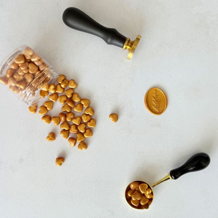 Bilute ceara pentru sigilii - Biluțe ceară auriu, granule ceară auriu, ceară pentru sigilii aurie