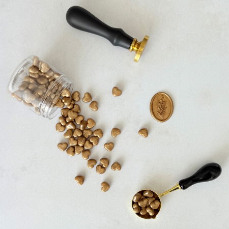 Bilute ceara pentru sigilii - Biluțe ceară bronz, granule ceară bronz, ceară pentru sigilii bronz