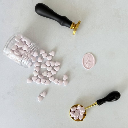 Bilute ceara pentru sigilii - Biluțe ceară lila, granule ceară lila, ceară pentru sigilii mov pastel