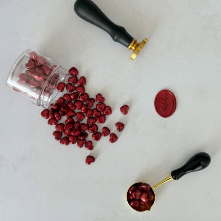 Ceara pentru sigilii - Biluțe ceară roșu, granule ceară roșu, ceară pentru sigilii roșie intensă