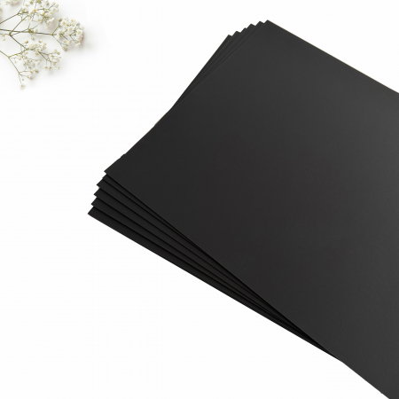 Carton invitatii nunta negru soft-touch Plike black [1]