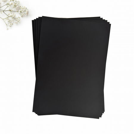 CARTON INVITATII NUNTA - Carton invitatii nunta negru soft-touch Plike black